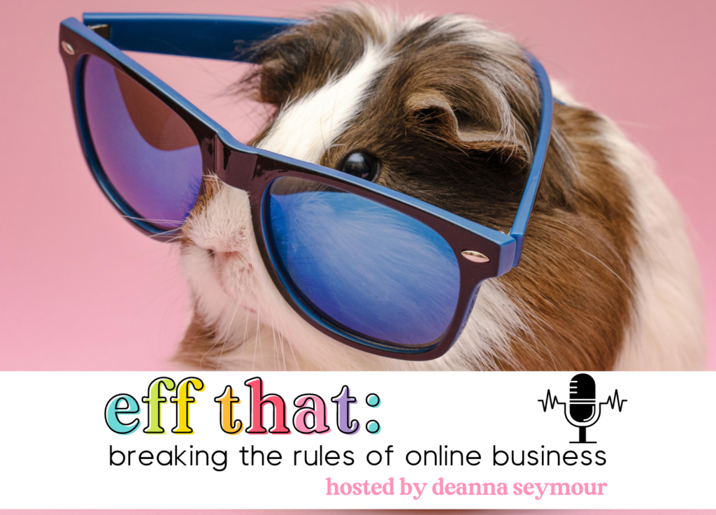 A brown and white guinea pig wears cool blue sunglasses. You'll be feeling as chill as this pig if you set up a content bank you can pull from. 