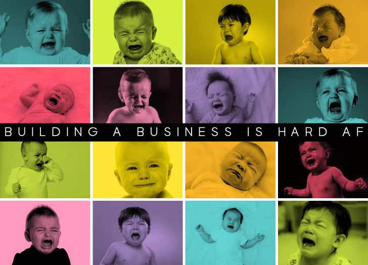 multicolor, babies crying, cute babies, business is hard
