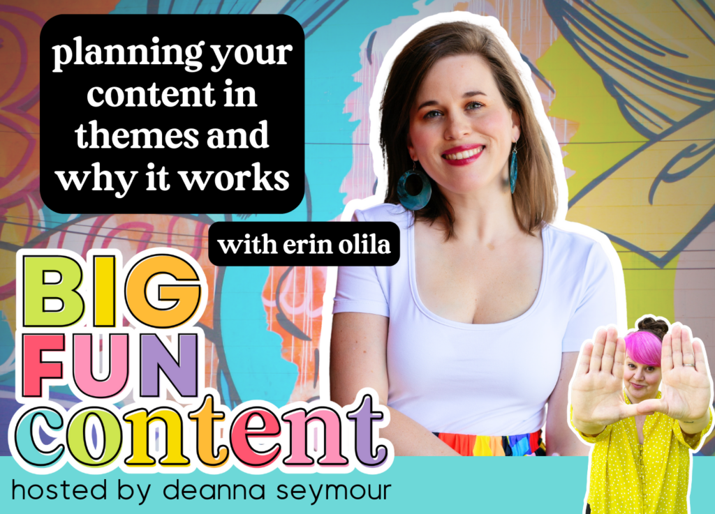Content planning, content yearly planner, marketing strategy, business plan, big fun content, deanna seymour, erin olila
